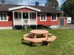 Douglas ronde Picknicktafel incl bezorgen, Ophalen of Verzenden, Nieuw, Rond, Hout
