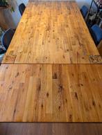 Houten eettafel (acacia), Ophalen, 50 tot 100 cm, Zo goed als nieuw, Vijf personen of meer