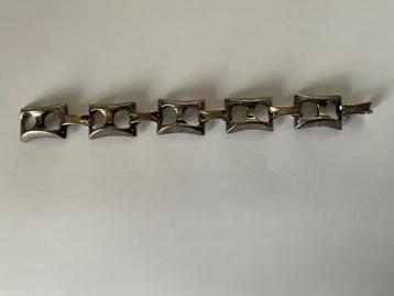 Massief zilveren armband  klassiek en eigentijds design beschikbaar voor biedingen