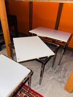 Vintage nesting set bijzettafels met afneembaar blad, Ophalen