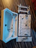 Antieke wastafel jaren 20, Ophalen, Gebruikt, Steen, Wastafel