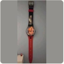 Kuifje Tintin Montre Swatch XXL 2004 Klok Collectors item, Antiek en Kunst, Antiek | Klokken, Ophalen