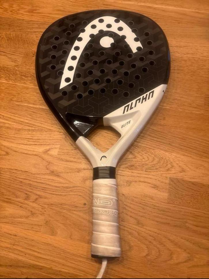 Head Graphene 360+ Alpha Elite Padel Racket - Power & Contro, Sport en Fitness, Squash, Zo goed als nieuw, Racket, Met hoes, Ophalen of Verzenden