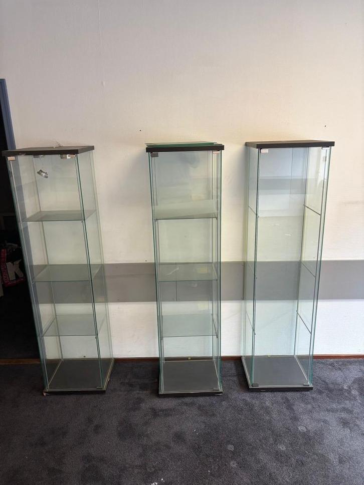 vitrinekasten, Huis en Inrichting, Kasten | Vitrinekasten, Gebruikt, 150 tot 200 cm, 50 tot 100 cm, 25 tot 50 cm, Met deur(en)