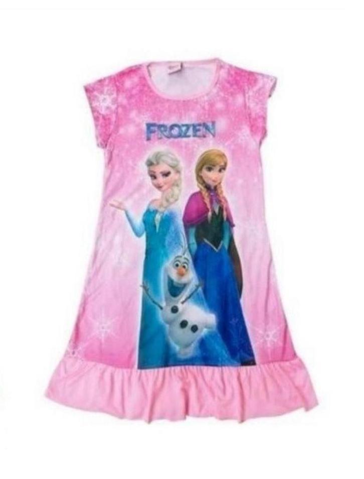 Nieuw ! Maat 134 Roze Elsa & Anna Nachtjapon Prinsessenjurk, Kinderen en Baby's, Carnavalskleding en Verkleedspullen, Nieuw, Meisje