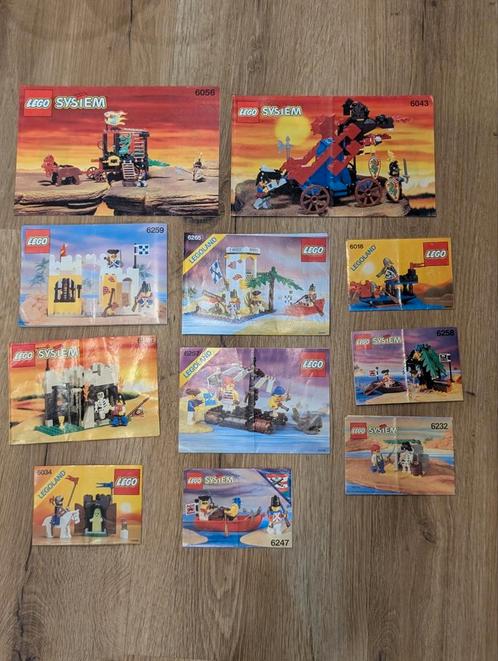 Lego handleidingen piraten en ridders in nette staat., Kinderen en Baby's, Speelgoed | Duplo en Lego, Gebruikt, Ophalen of Verzenden