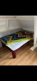 Te koop: Auping bed van kersenhout, Ophalen, 140 cm, Twijfelaar, 200 cm