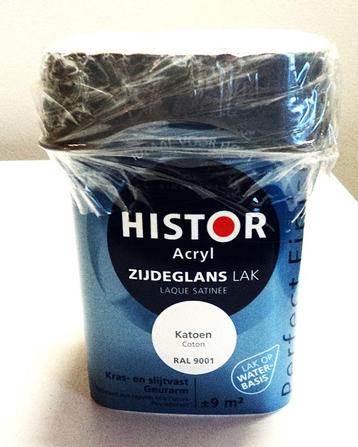 Histor Acryl Lakverf - Ral 9001- Katoen zijdeglans/hoogglans beschikbaar voor biedingen
