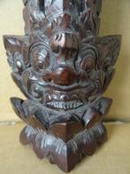 Vintage fluit Bali ringfluit bandfluit houtsnijwerk werkend, Antiek en Kunst, Ophalen of Verzenden