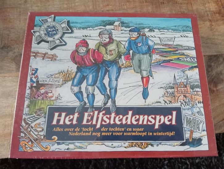 Het Elfstedenspel - Bordspel, Hobby en Vrije tijd, Gezelschapsspellen | Bordspellen, Nieuw, Drie of vier spelers, Vijf spelers of meer