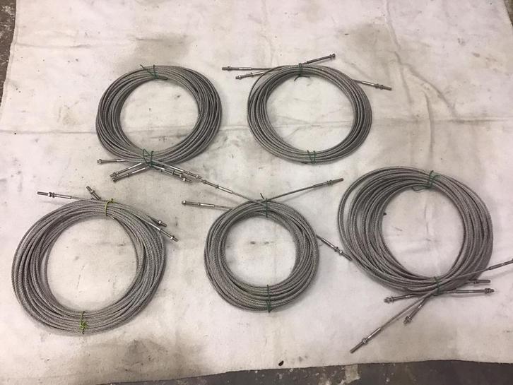 RVS staalkabel met uiteinden, M8, voor balustrade., Huis en Inrichting, Overige Huis en Inrichting, Zo goed als nieuw, Ophalen