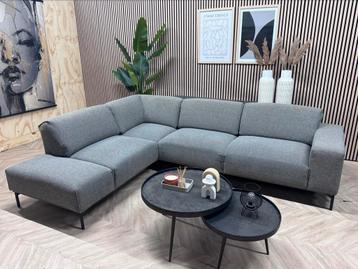 ZGAN Montel Design Hoekbank - Donker Grijs - 287 x 230 beschikbaar voor biedingen