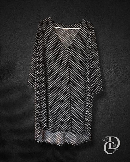 Gedetailleerde jurk, Kleding | Dames, Jurken, Zo goed als nieuw, Zwart, Knielengte, Ophalen of Verzenden