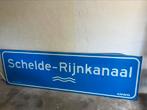 Mancave bord schelde rijnkanaal verkeersbord, Antiek en Kunst, Ophalen