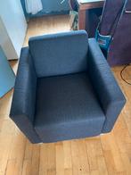 Keurige zware anthracietkleurige fauteuil 75x70x70, Huis en Inrichting, Fauteuils, Ophalen, Zo goed als nieuw, 50 tot 75 cm
