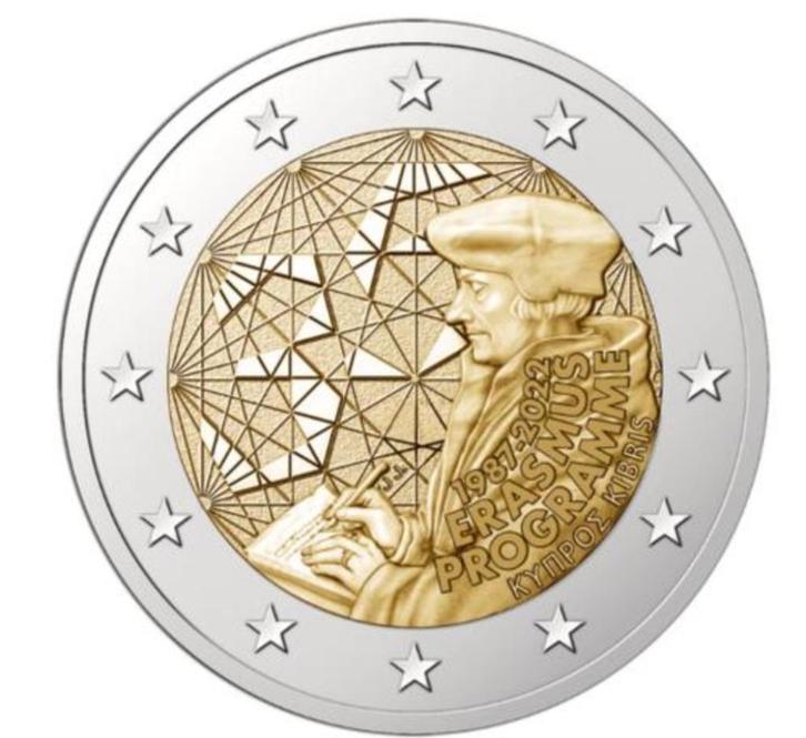 2 euro Cyprus 2022 - 35 jaar Erasmus programma (UNC), Postzegels en Munten, Munten | Europa | Euromunten, Losse munt, 2 euro, Cyprus