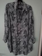 Langere blouse, zwart,crème.  Zgan. Eksept, shoeby, Ophalen of Verzenden, Zo goed als nieuw, Maat 38/40 (M), Zwart