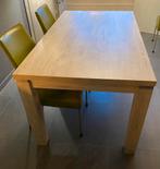 Eettafel blank eiken kleur, Huis en Inrichting, 50 tot 100 cm, Kunststof, Rechthoekig, Zo goed als nieuw