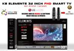 KB ELEMENTS 32 INCH FHD SMART TV FRAMELESS, Overige merken, LED, 50 Hz, Nieuw