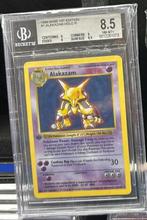 Alakazam base set 1st edition shadowless bgs 8.5, Hobby en Vrije tijd, Verzamelkaartspellen | Pokémon, Ophalen of Verzenden, Zo goed als nieuw