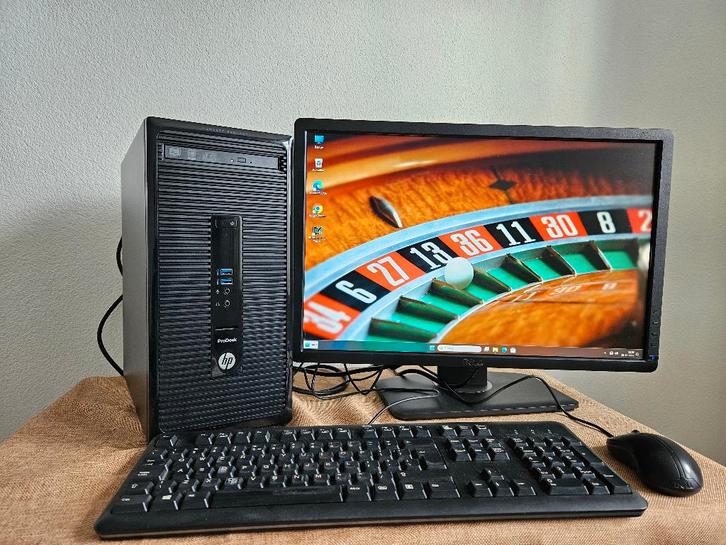 Snelle Hp/Pc i5 met SSD+HDD & Lcd Win10/11 Wi-Fi, Computers en Software, Desktop Pc's, Zo goed als nieuw, 4 Ghz of meer, SSD, Met monitor