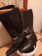 Zwarte laarzen tot onder de knie zelf ophalen, Ophalen, Zo goed als nieuw, Zwart, Hoge laarzen