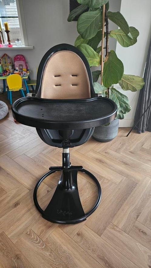 Bloom Fresco kinderstoel zwart met goudkleurige bekleding, Kinderen en Baby's, Kinderstoelen, Gebruikt, Meegroeistoel, Ophalen