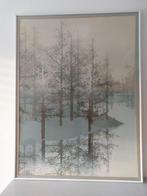 Vintage ingelijste prent van landschap te koop, Ophalen