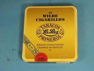 Blikken Sigarendoosje LA PAZ Primeros ~ 20 Wilde Cigarillos beschikbaar voor biedingen