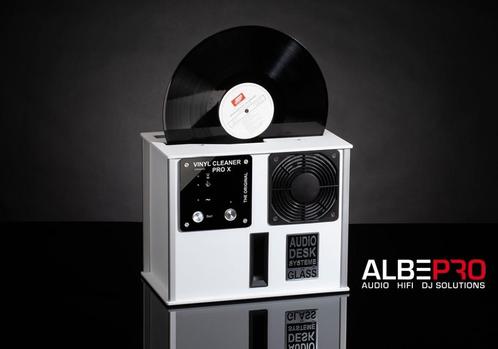 Audiodesk Systeme Gläss Vinyl Platenwasmachine Wit, Audio, Tv en Foto, Platenspelers, Nieuw, Overige merken, Ophalen of Verzenden