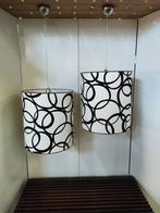 Grote hanglampen met stoffen kap, 50 tot 75 cm, Verzenden, Zo goed als nieuw, Metaal