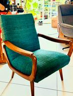 Deens vintage design fauteuil, Huis en Inrichting, Fauteuils, ?, 75 tot 100 cm, Stof, 50 tot 75 cm