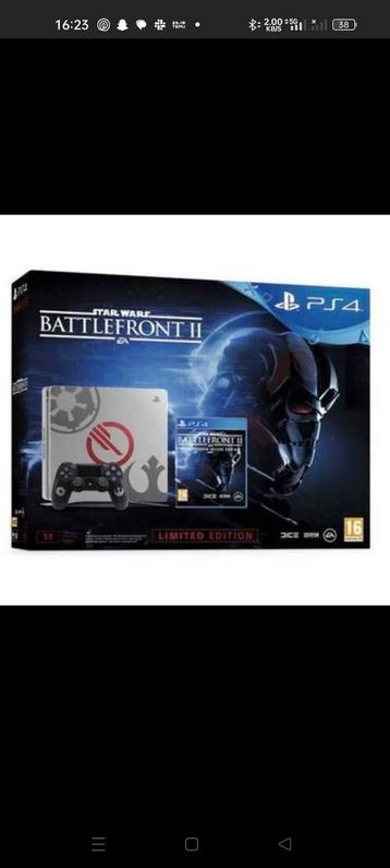 playstation 4 battlefront 2 silver LIMITED edition