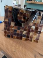 Vintage Schildpad Tasje 1960-1965, Verzenden, Zo goed als nieuw, Bruin, Avondtasje