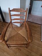 Antieke ladderrugstoel met rieten zitvlak, Ophalen