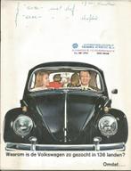 Volkswagen Kever VW auto brochure zo gezocht, Verzenden, Zo goed als nieuw, Volkswagen