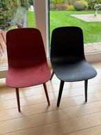 Ikea stoel Odger, zwart en rood, Huis en Inrichting, Ophalen, Kunststof, Zwart, Zo goed als nieuw