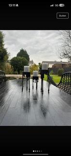 Kandelaren set van 3, Ophalen of Verzenden, Zo goed als nieuw, Overige materialen, Minder dan 25 cm
