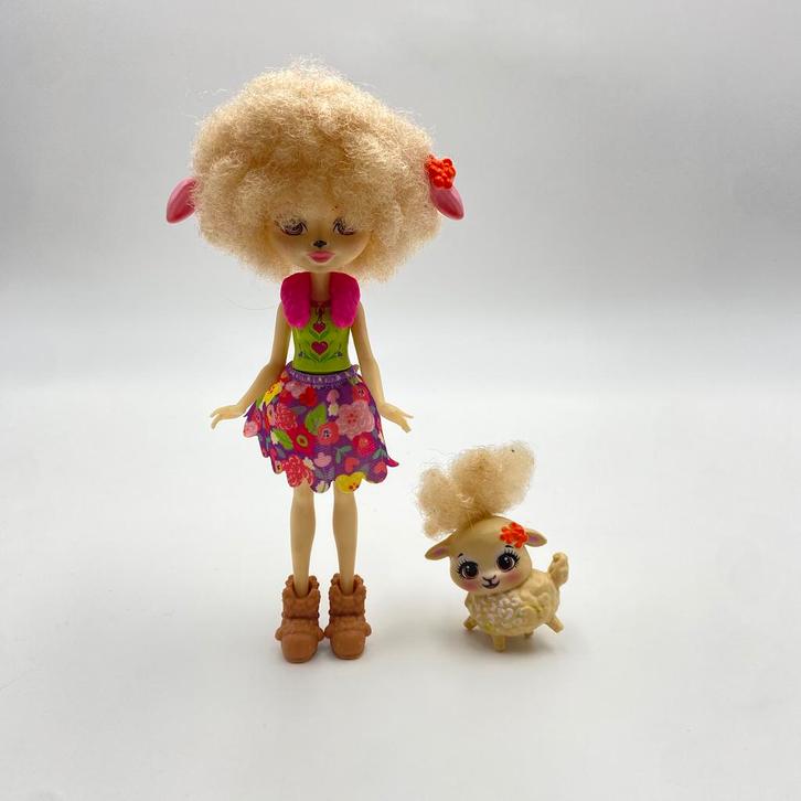 Enchantimals Lorna Lamb – Single Pack compleet, Kinderen en Baby's, Speelgoed | Poppenhuizen, Zo goed als nieuw, Poppenhuispop