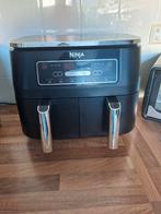 Ninja Airfryer Dubbele Mand, Witgoed en Apparatuur, Airfryers, Ophalen of Verzenden, Gebruikt, Airfryer