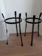 Stevige conga standaards 2 stuks zwart, Muziek en Instrumenten, Ophalen of Verzenden, Gebruikt, Trommel
