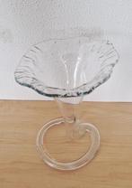 Prachtige vintage glazen trompet vaas, Antiek en Kunst, Ophalen of Verzenden