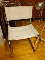 4 Vintage Buisstoelen uit de jaren 80, Huis en Inrichting, Stoelen, Ophalen of Verzenden, Gebruikt, Wit, Vier