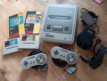 Schitterende Super Nintendo SNES Mario Set alles orgineel!! beschikbaar voor biedingen