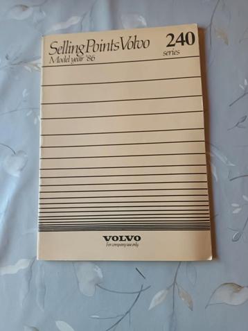 Volvo 240 brochure voor de verkoper.  beschikbaar voor biedingen
