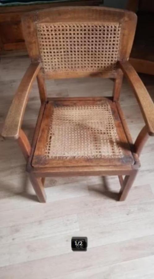 Eiken armstoel, Antiek en Kunst, Antiek | Meubels | Stoelen en Banken, Ophalen of Verzenden