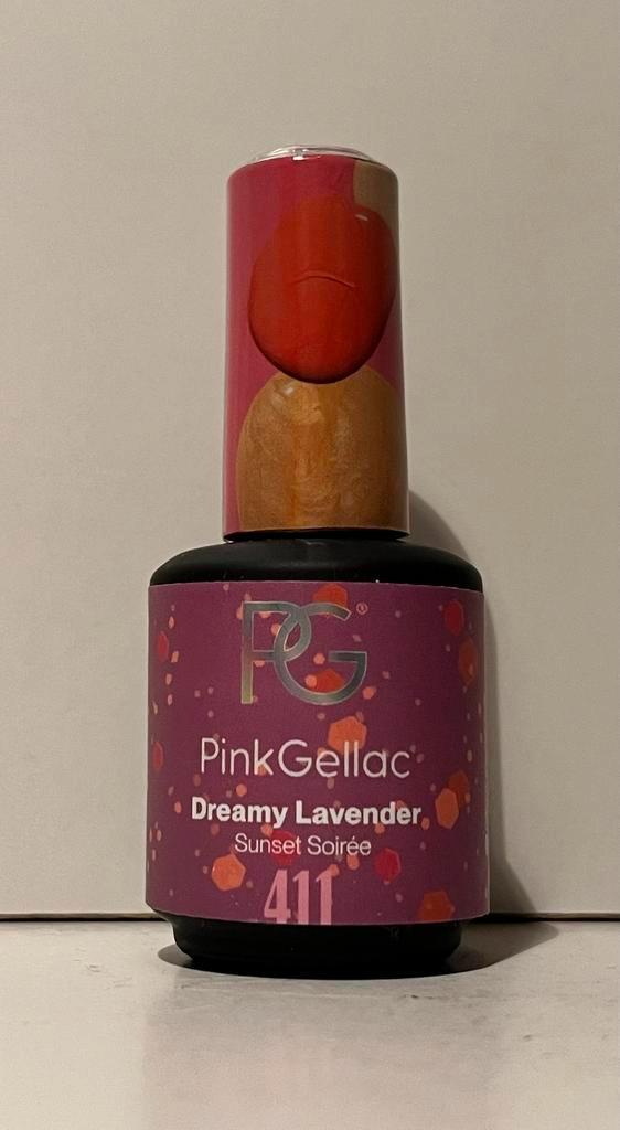 PinkGellac Dreamy Lavender (411), Sieraden, Tassen en Uiterlijk, Uiterlijk | Cosmetica en Make-up, Zo goed als nieuw, Handen en Nagels