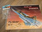 Saab Viggen bouwplaat, Fly model 1:33 met cockpitkapje, Hobby en Vrije tijd, Ophalen of Verzenden, Zo goed als nieuw, Groter dan 1:72