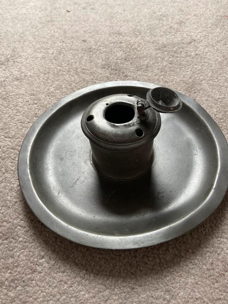 Antieke tinnen inktpot – Leiden, ca. 18e/19e eeuw, Antiek en Kunst, Antiek | Tin, Ophalen of Verzenden