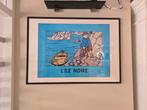 Kuifje Poster - Het Zwarte Eiland, Ophalen of Verzenden